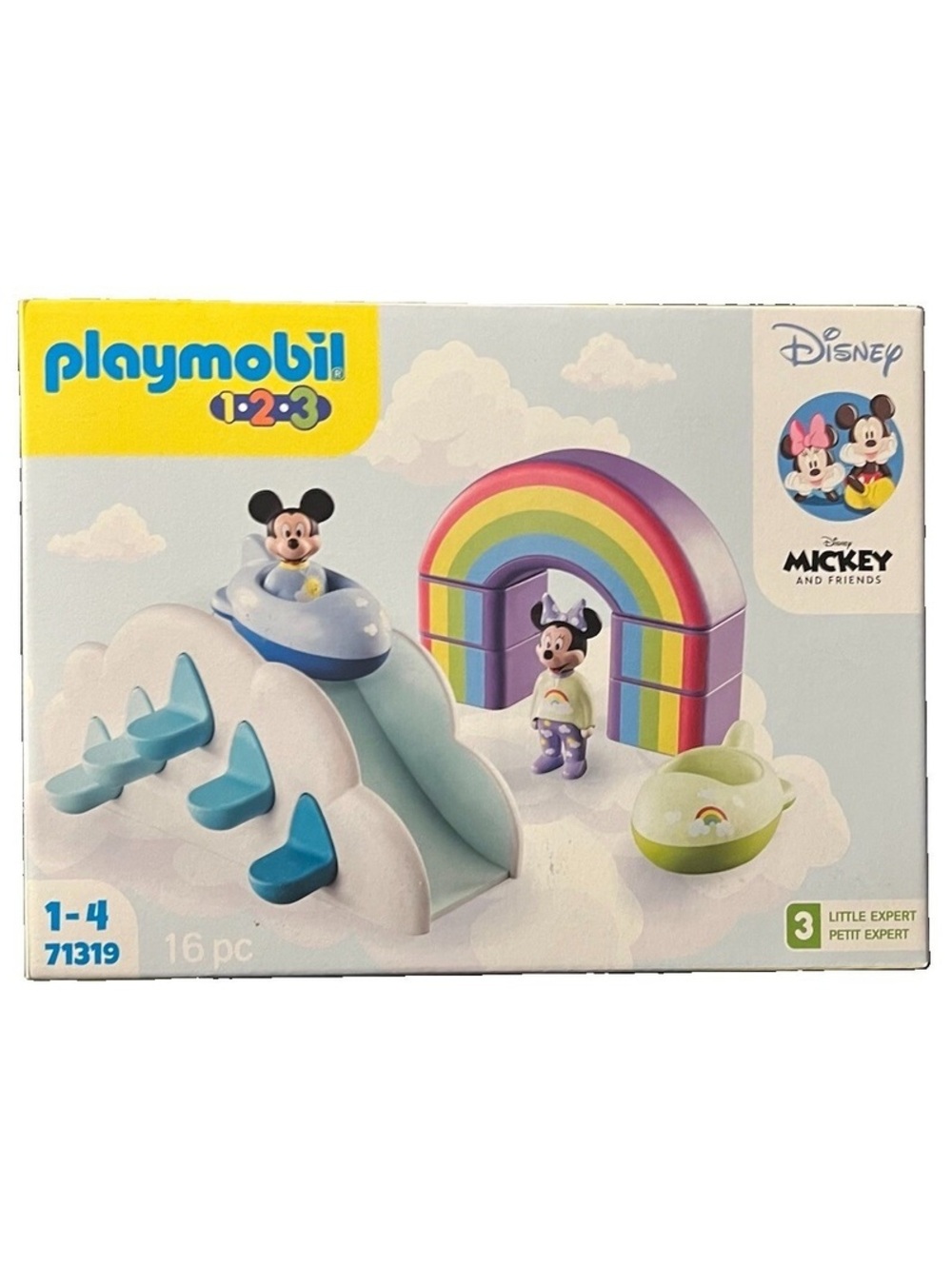 Disney Mickey and Minnie Playmobil 1 2 3 Cloud Home (71319) Set New